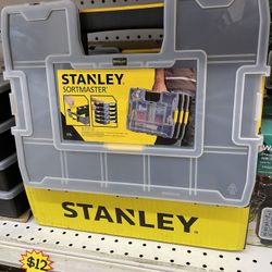 Brand New Stanley STST14022 Sortmaster Junior Organizer Tool Box, Black Yellow