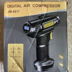 Wireless, Portable Air Compressor Pump