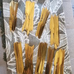 Gold Silverware - Knives and Forks