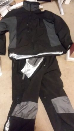 Cold weather coat and bottoms. Coat brand new bottoms worn a month. New there 280.00 for the set. 150