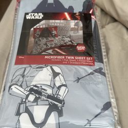 Star Wars Microfiber Twin Sheet Set. Brand New Never Opened. $7 Or Best Offer.