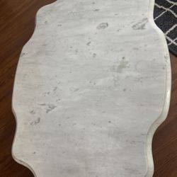 Antique victorian marble turtle top parlor table dark wood carved