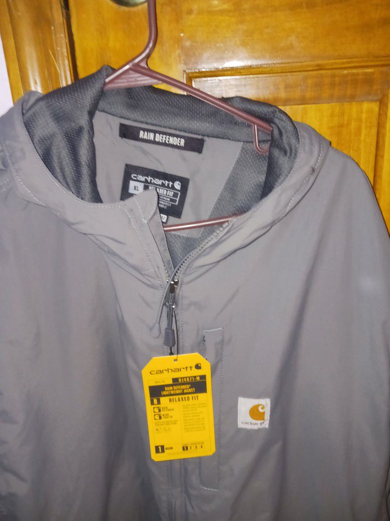 Carhartt Gray XL Rain Defender Jacket 