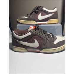 Nike Skeet Low Skate Dunk VTG Men US 9.5 Light Chocolate Stone Suede 324957-223