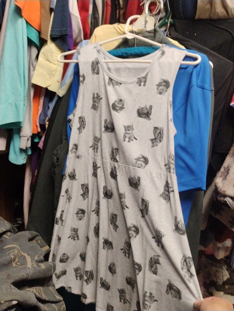 Girls Kitty Cat Sundress Size Xxl