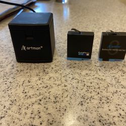 GoPro 2 Batteries & 3 Slot Charging Unit