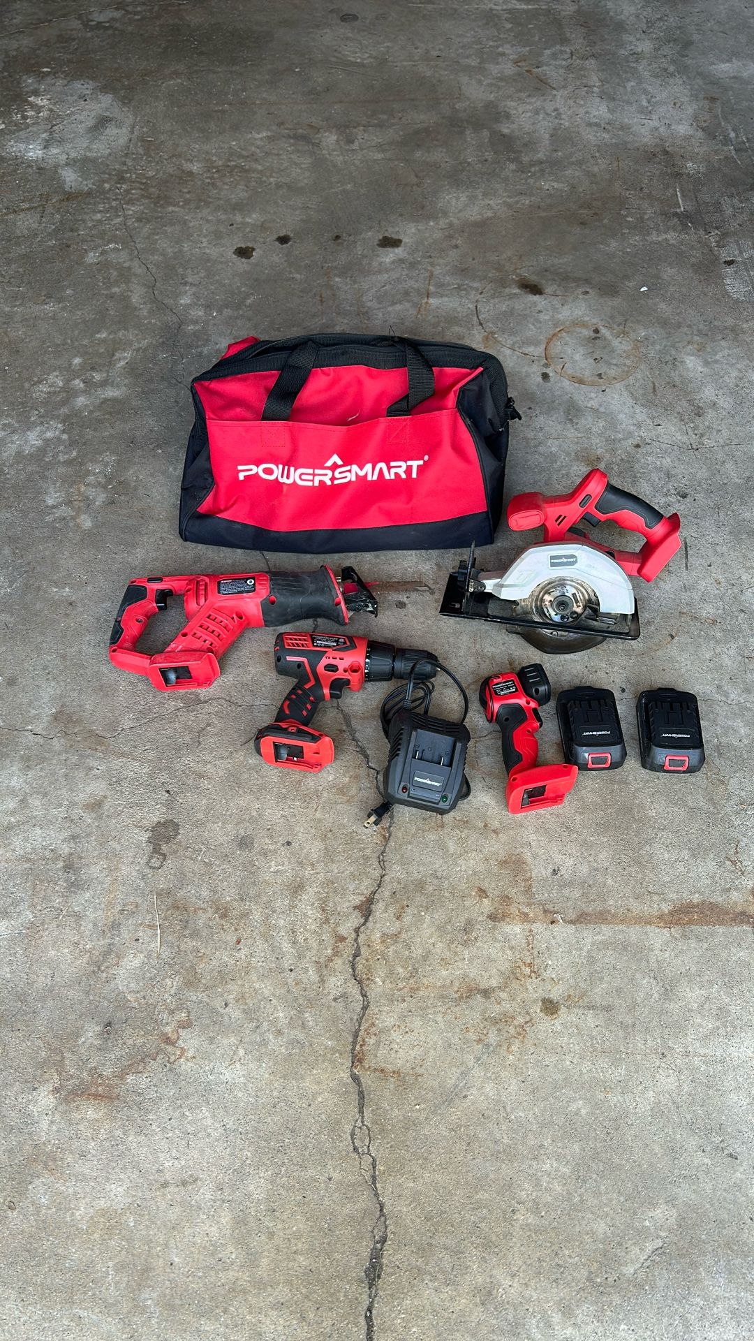Power smart Cordless Battery Operated Tool Set