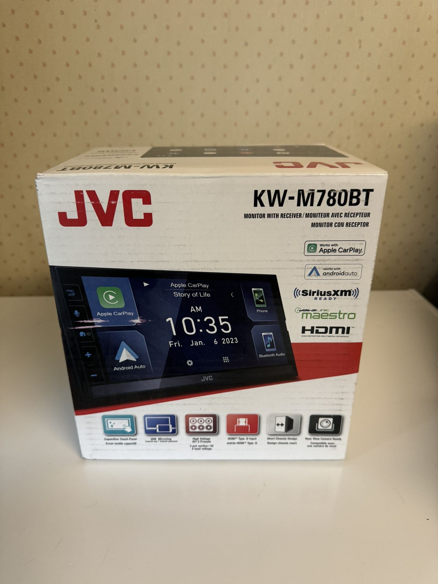 JVC KW-M780BT 6.8" Digital Media Receiver Apple CarPlay / Android Auto