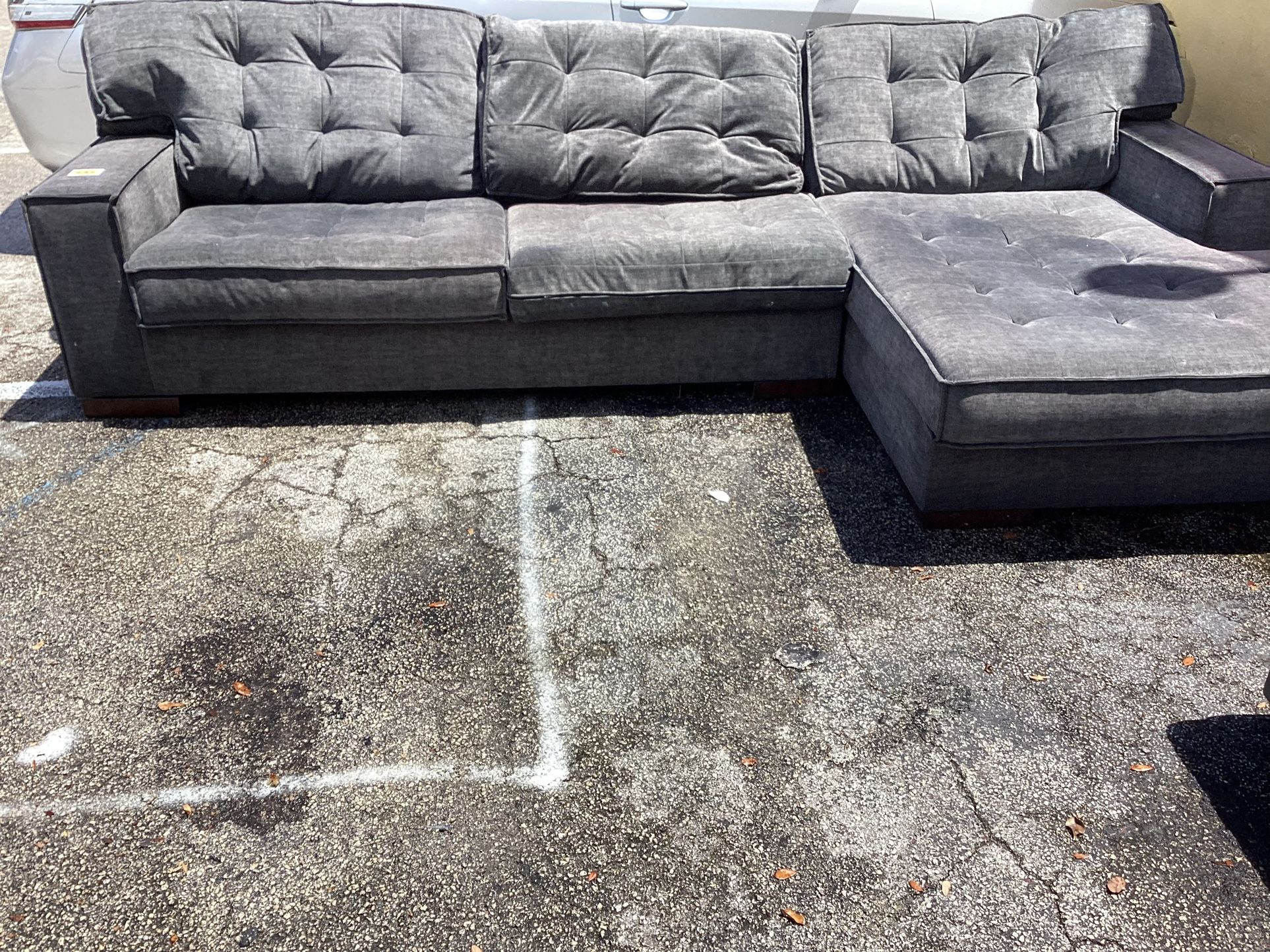 Dark Grey Sectional For Sale ! We Deliver