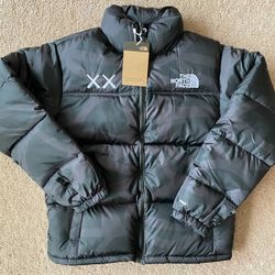 North Face KAWS Nuptse Puffer Black Size Medium