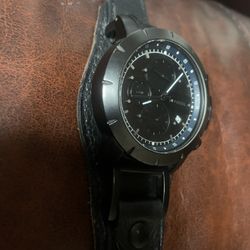 Mens Black Fossil Watch!!