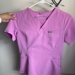 Figs Hot Pink Scrub Set