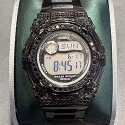 Vintage Mens Quiksilver Hedi Metal Bullhead Chronograph Watch Wristwatch M116CF