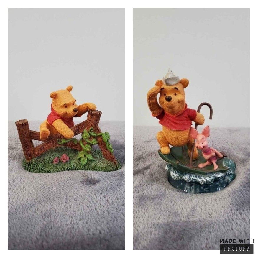 Disney Store Winnie The Pooh & piglet Figurines