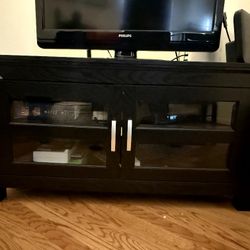 High Quality Black Wood Corner TV Entertainment Center