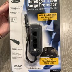 Belkin Notebook Traveler Surge Protector New