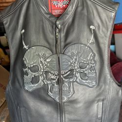 Leather Motorcycle Vest