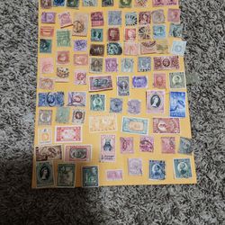 1 Sheet Mix Old Vixtoria Stamps Lot KKJ 8