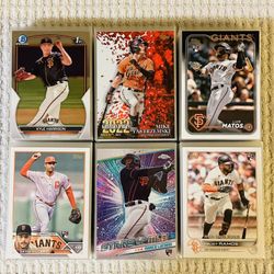 San Francisco Giants 190 Card Baseball Lot!