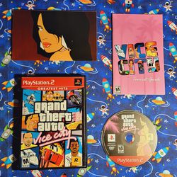 Grand Theft Auto Vice City Sony PlayStation 2 PS2 Complete CIB  Map Manual