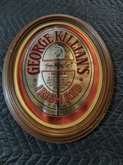 George Killian's Irish Red Oval Bar Mirror Sign