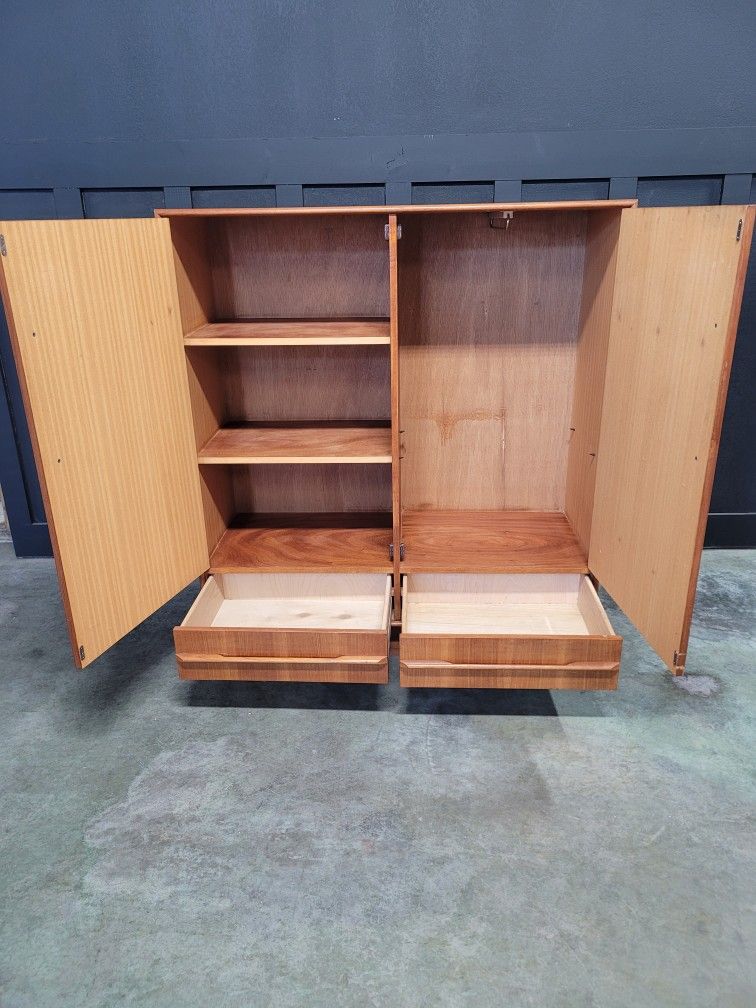 Danish Teak Mid Century Cabinet Collectibles & Art