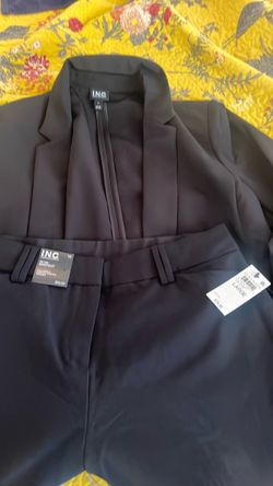 INC International Concepts Black Blazer and Pants Set