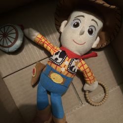 Plush Baby Toy Story Woody Doll Rattle