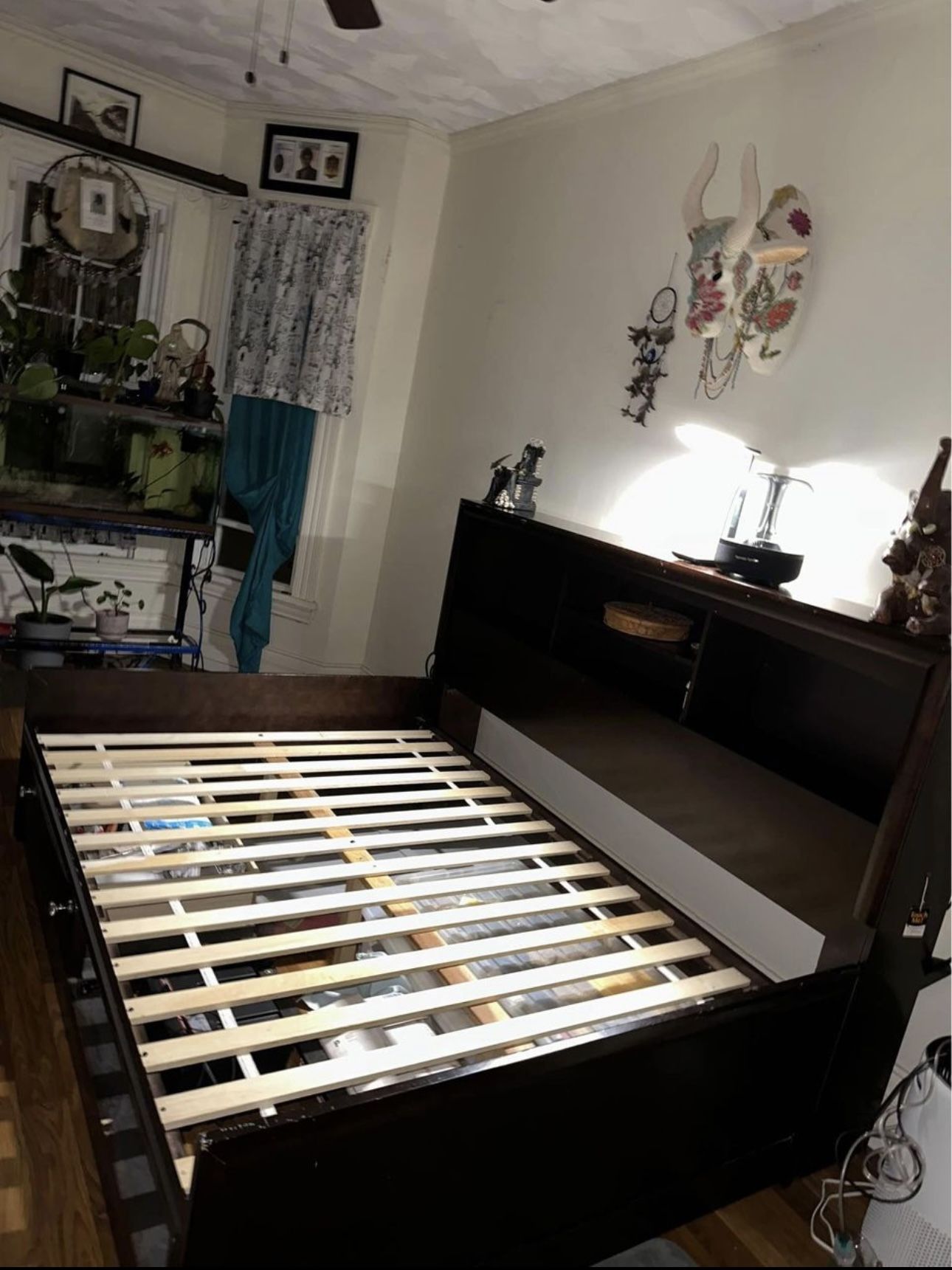 Full-size Lighted Bookshelf Daybed Frame