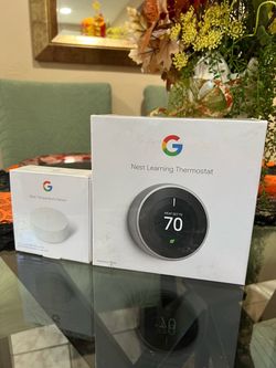 Google Nest Learning Thermostat and Temperature Sensor