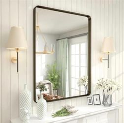 CHARMOR 26x36 Bronze Framed Vanity Mirror