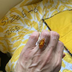 Baltic Amber Ring 