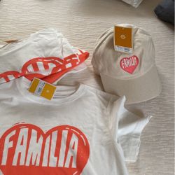 Brand new T-shirts with Cap/hats to match. Sizes: large, medium and small. Hurry before they’re gone 