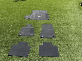 2014-2016 Lexus IS200t IS250 IS300 IS350 F-Sport RWD Red Stitching Floor Mats & Cargo Mat