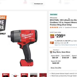 M18 FUEL 1/2" Compact Impact Wrench w/ Friction Ring