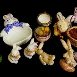 Lot of Easter Bunny things