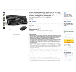 Brand new Wireless Keyboard and Mouse Combo
