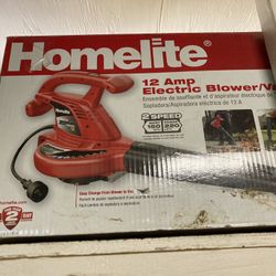 Homelite Electric Leaf Blower/vac