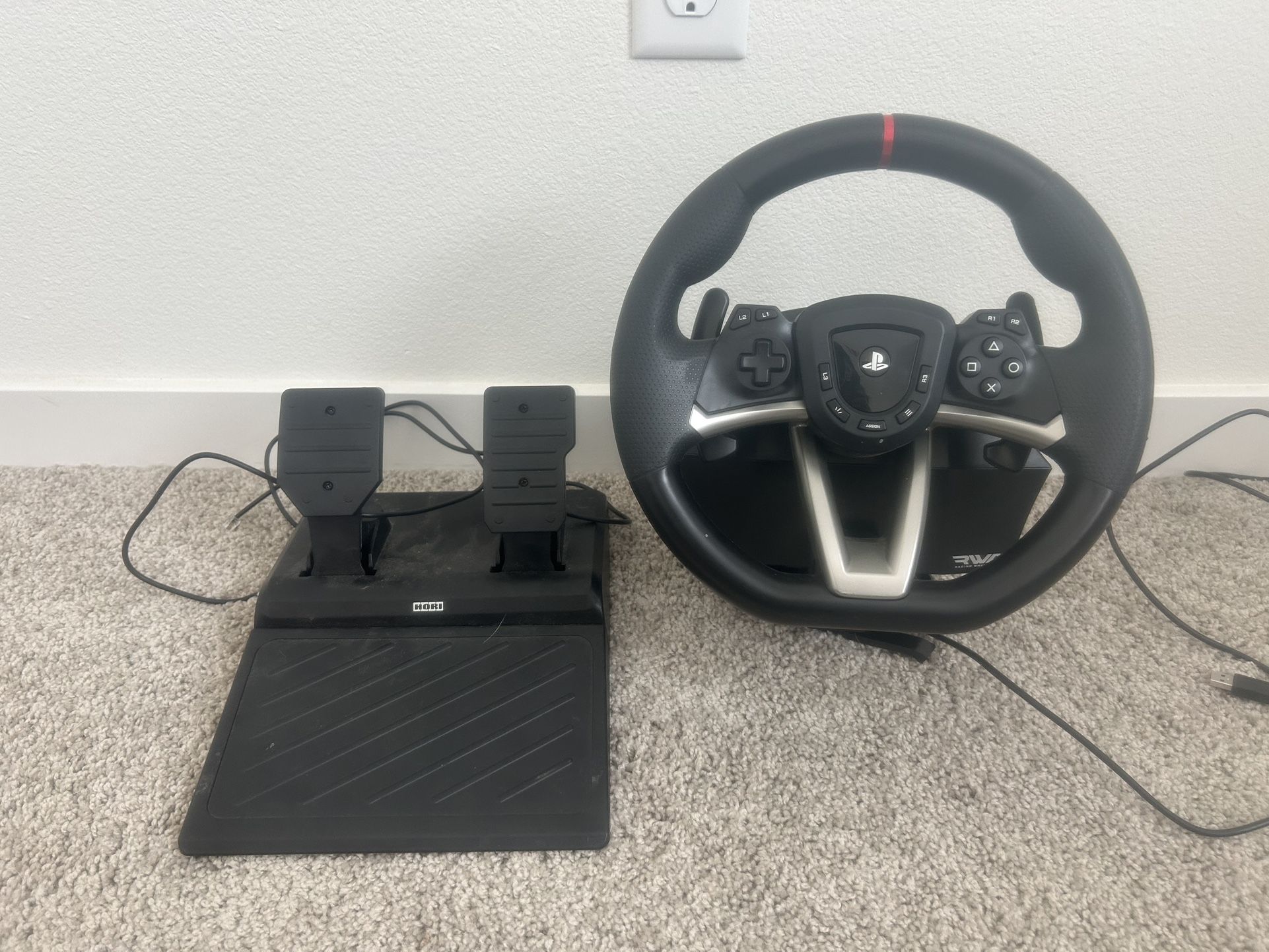 PlayStation 5 And 4 Steering Wheel, And Peddles