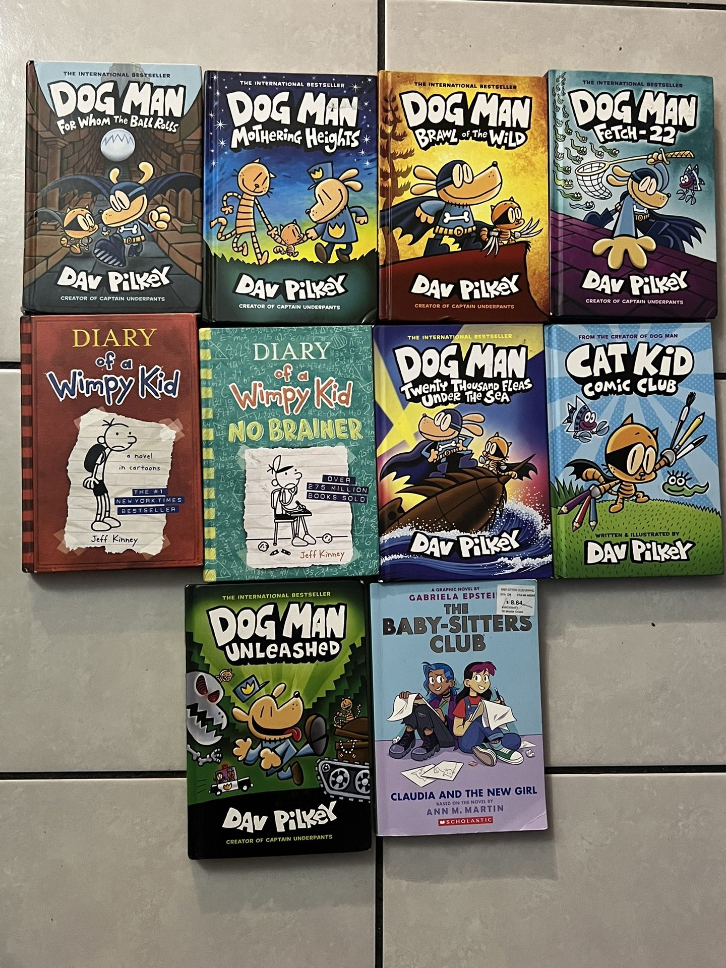 Dog Man, Cat Kid, and Diary Of A Wimpy Kid