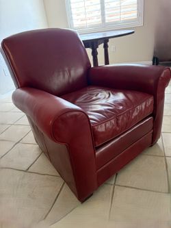 FREE Leather Chair - porch pick-up