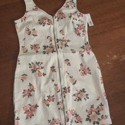 White Floral Dress