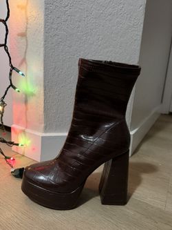 Brown Platform Heels