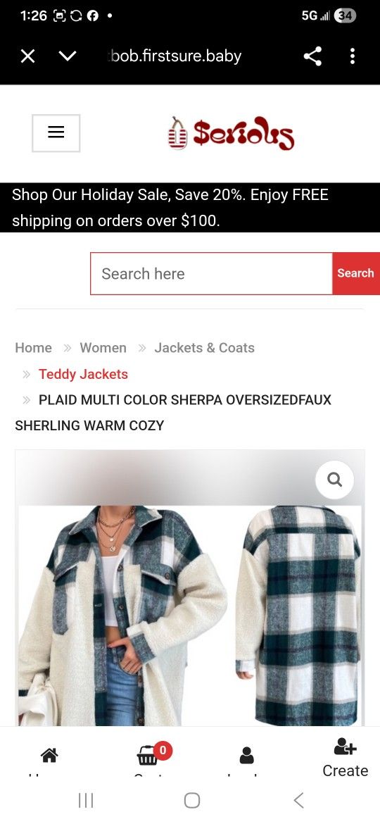 PLAID MULTI COLOR SHERPA OVERSIZEDFAUX SHERLING WARM COZY