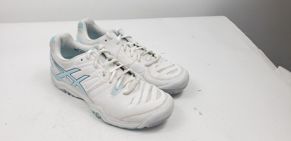 Asics Women's Gel Challenger Tennis Athletic  Sneaker Shoes White E554Y Size 10