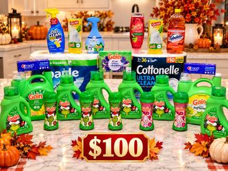 Gain Laundry and  Cleaning & Laundry Bundle Lot