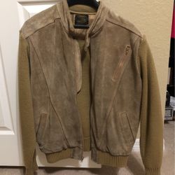 Men’s Suede And Sweater Jacket  