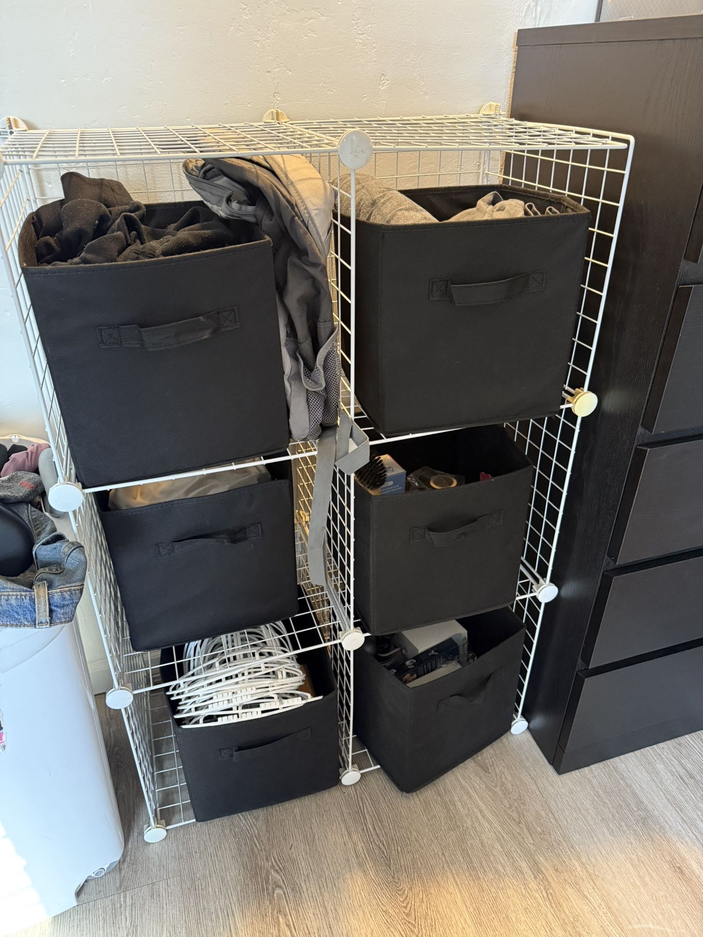 White Cubby Storage
