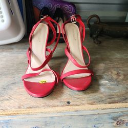 Red ANKLE STRAPS SIZE 12