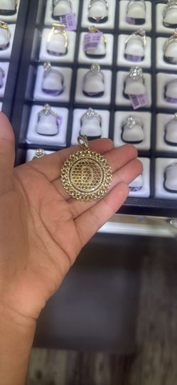 Gold Initial D Pendant  With Diamonds